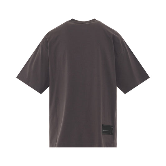 Logo Wappen T-Shirt in Charcoal