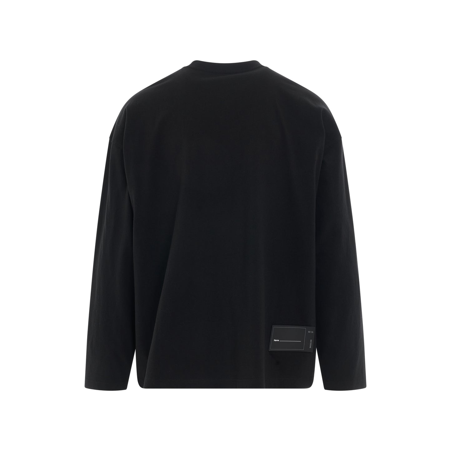 Square Logo Long Sleeve T-Shirt in Black