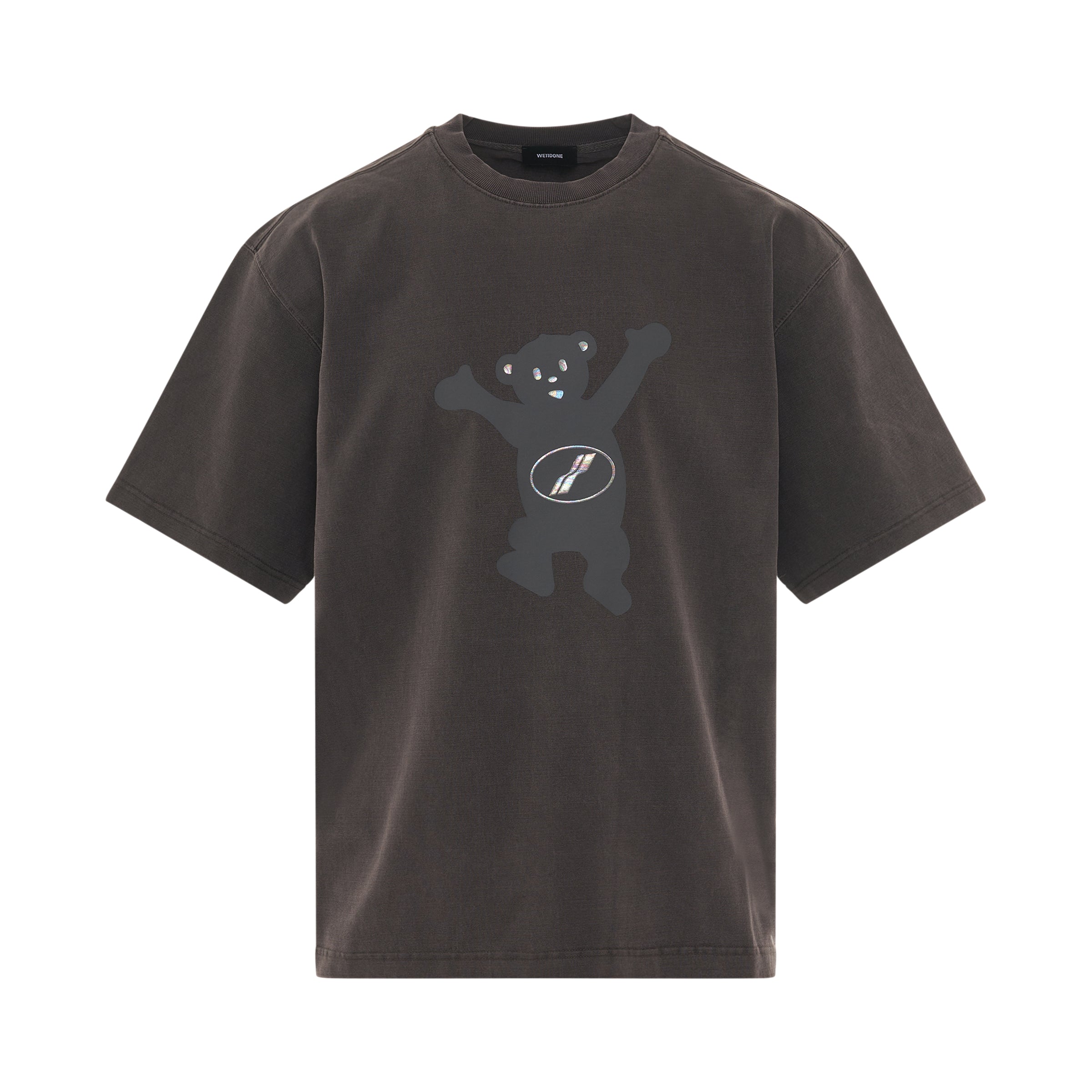 Teddy Logo T-Shirt in Charcoal