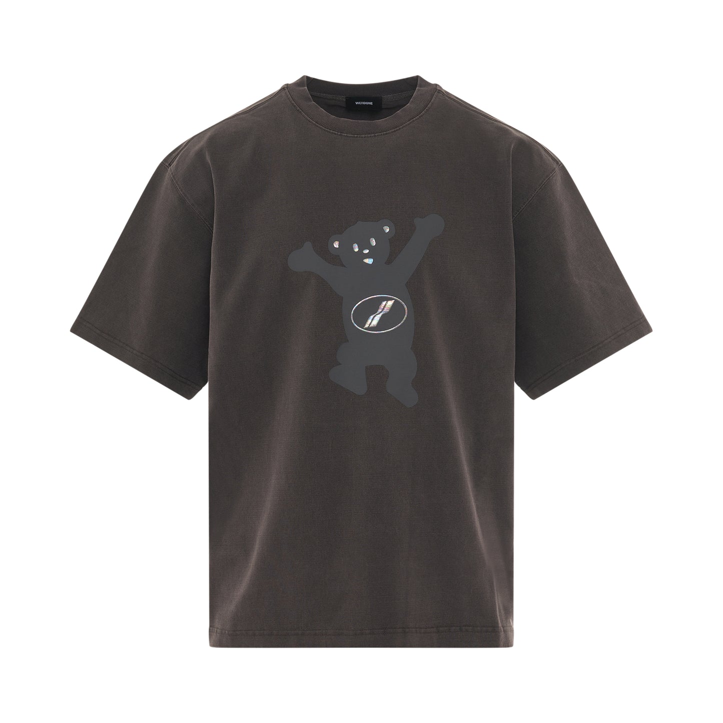 Teddy Logo T-Shirt in Charcoal