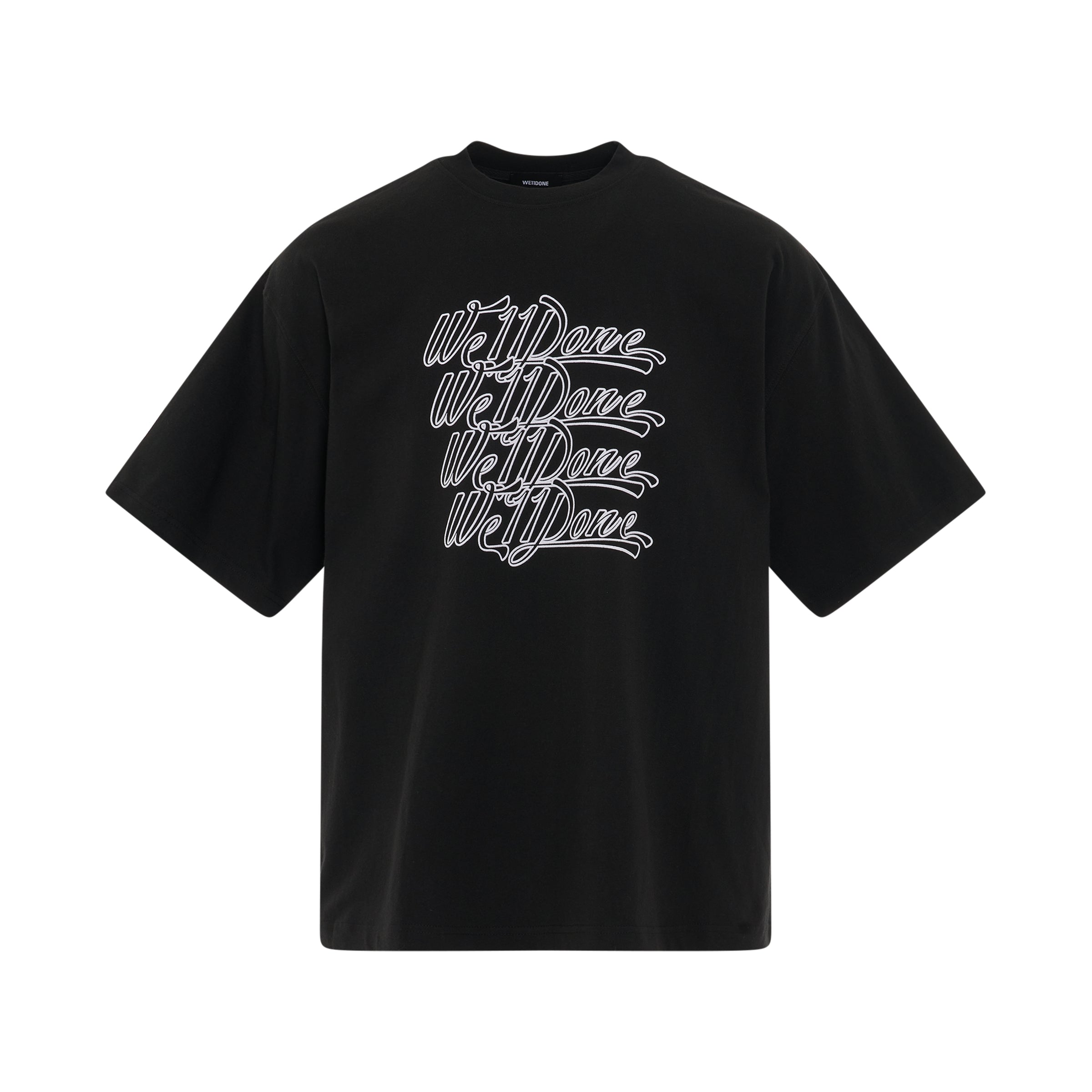 WE11DONE 4 New Logo T-Shirt in Black – MARAIS