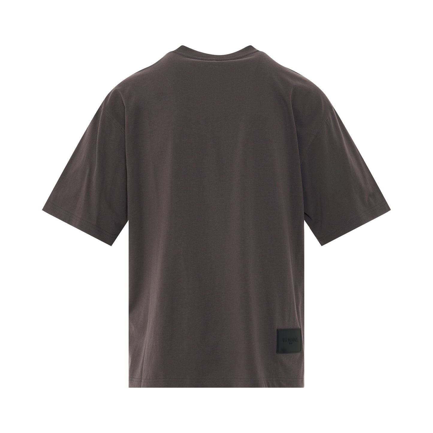 W Layered Symbol Logo T-Shirt in Charcoal