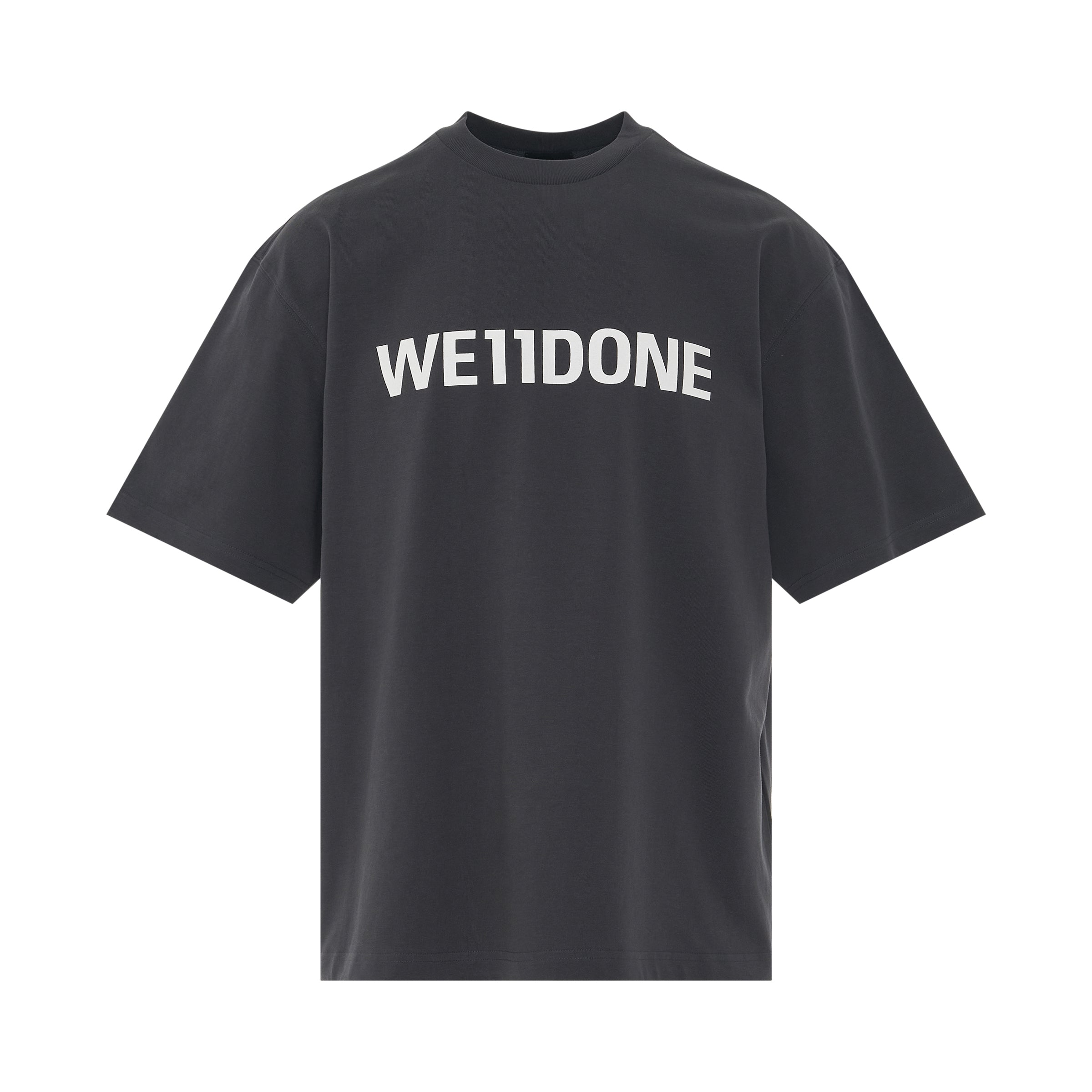 Basic Logo Large T-Shirt in Charcoal