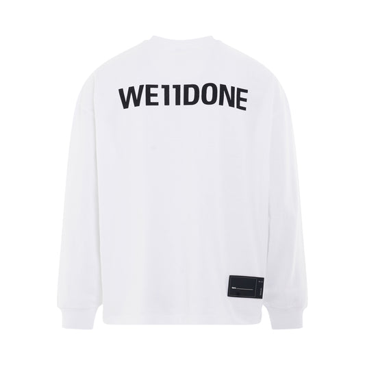 Colour Movie Collage Long Sleeve T-Shirt in White