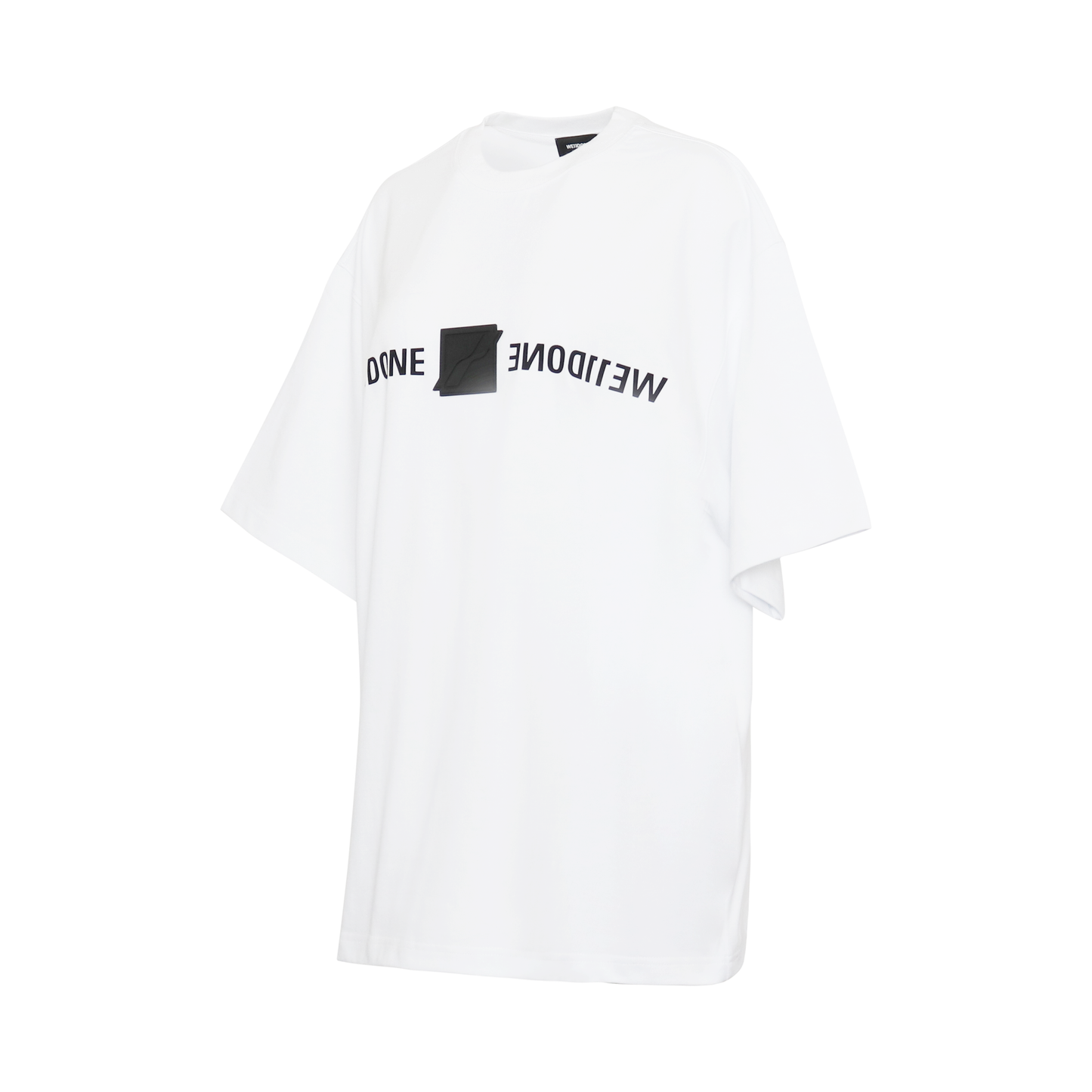 Patched Mirror Logo T-Shirt in White