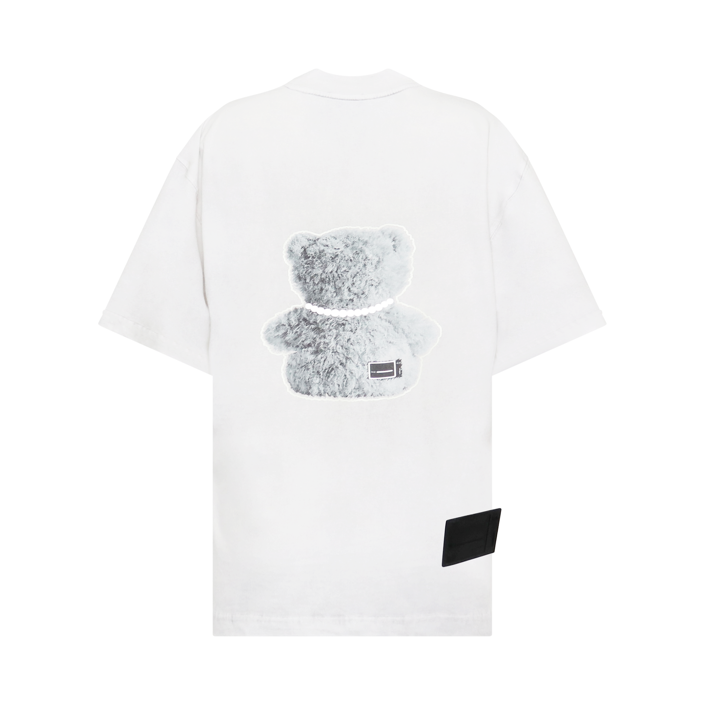 Pearl Necklace Teddy T-Shirt in White