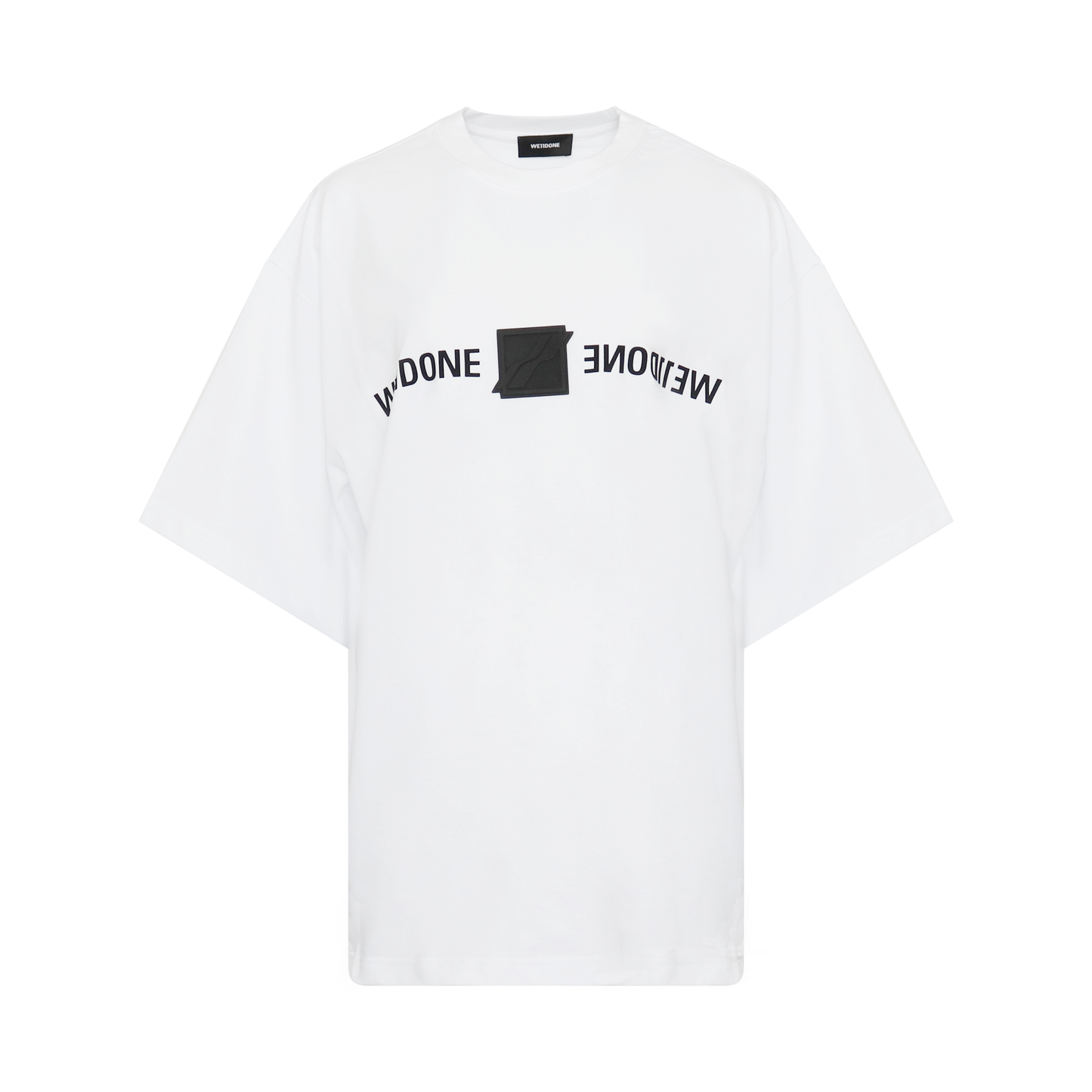 Patched Mirror Logo T-Shirt in White