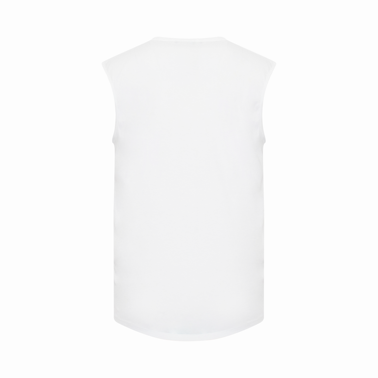 3 Buttons Logo Tank Top in White/Black