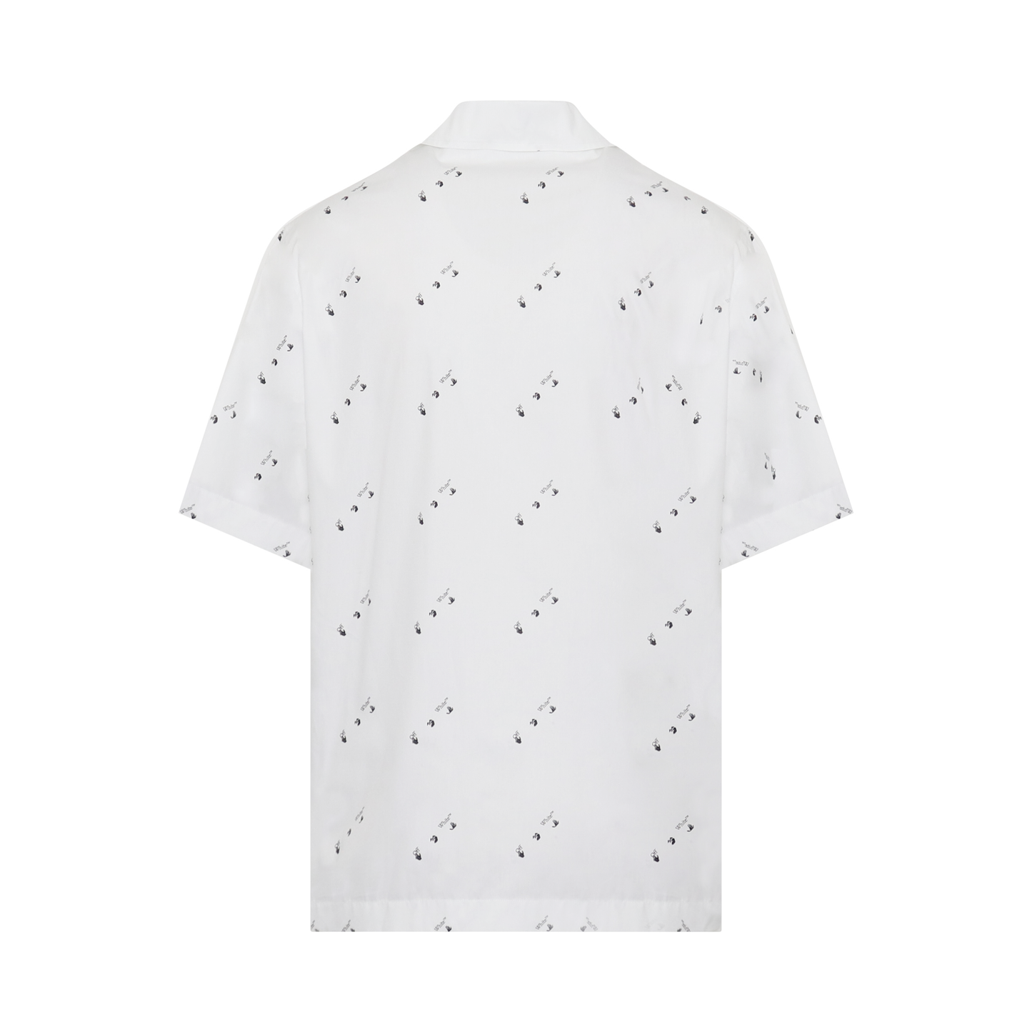 OW Logo Allover Holiday Shirt in White