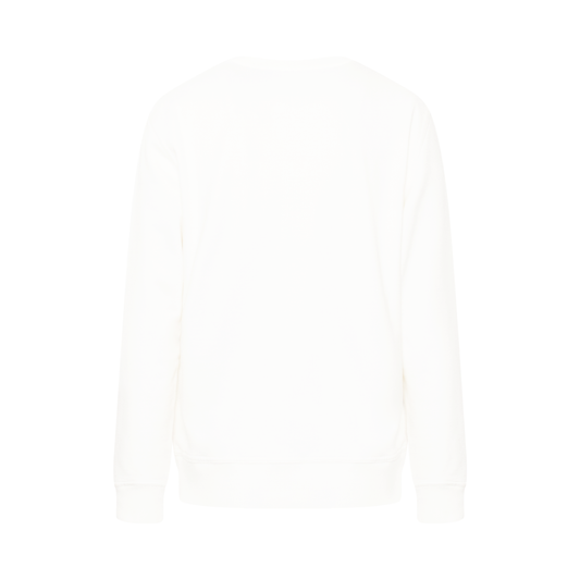 Flip Embroidered Logo Sweatshirt in White