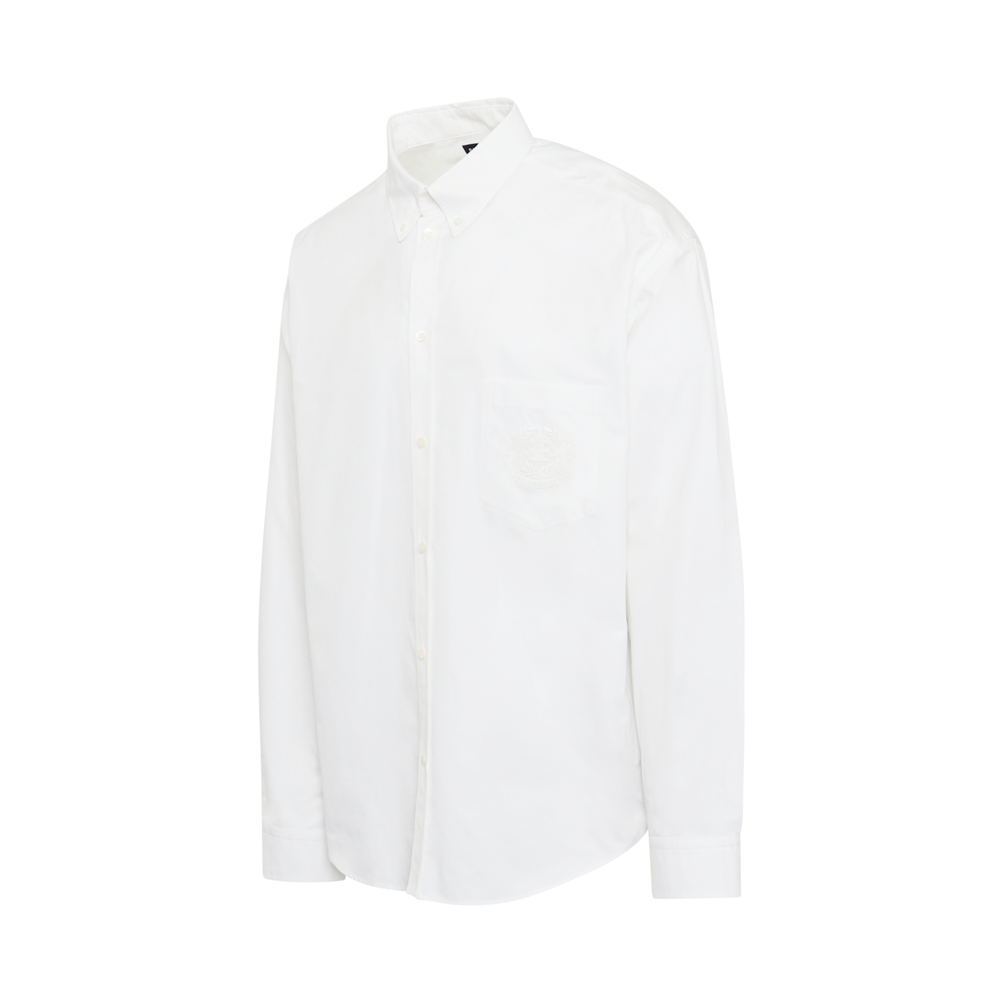 Long Sleeve Large Fit Shirt in White