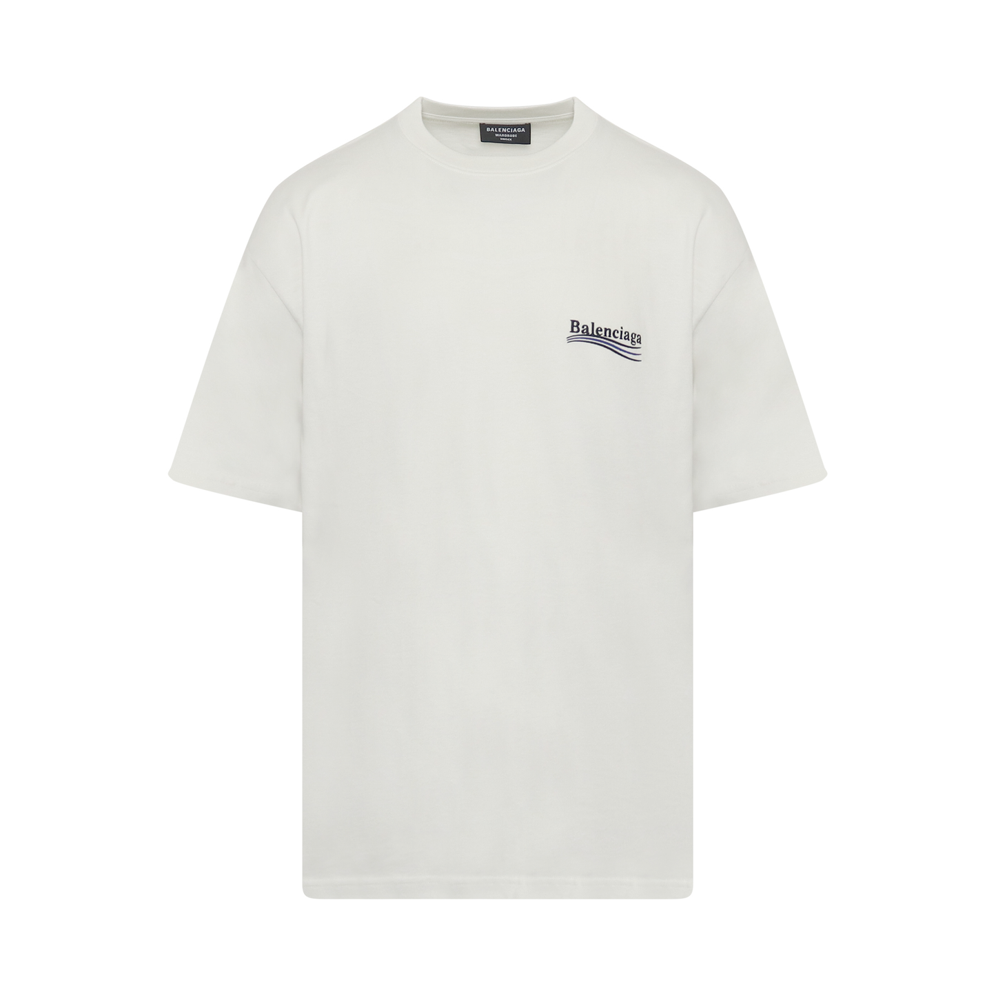 Political Campaign Oversized T-Shirt in White/Blue