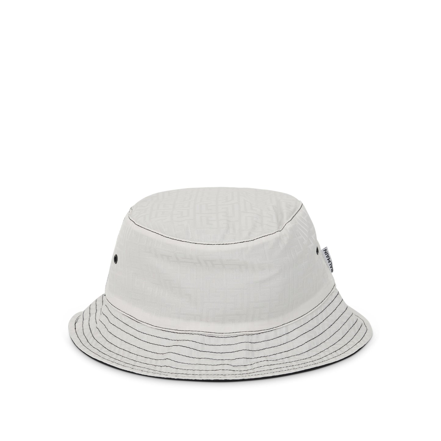 Monogram Bucket Hat in Black/White