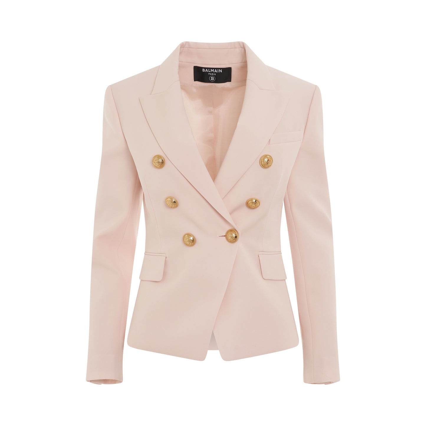 6 Button GDP Jacket in Light Pink