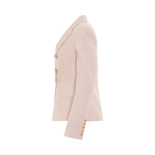 6 Button GDP Jacket in Light Pink