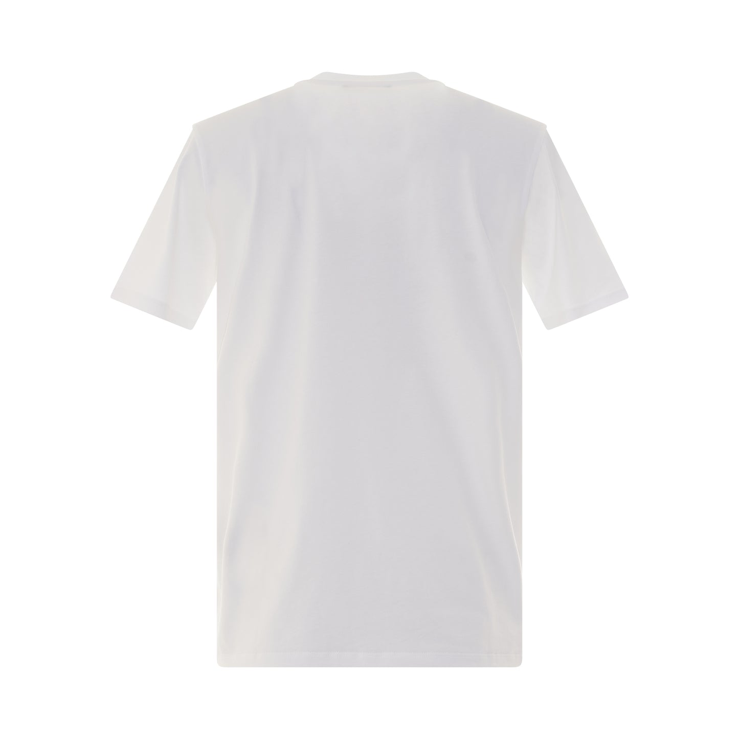 Short Sleeve Logo Flock T-Shirt in White