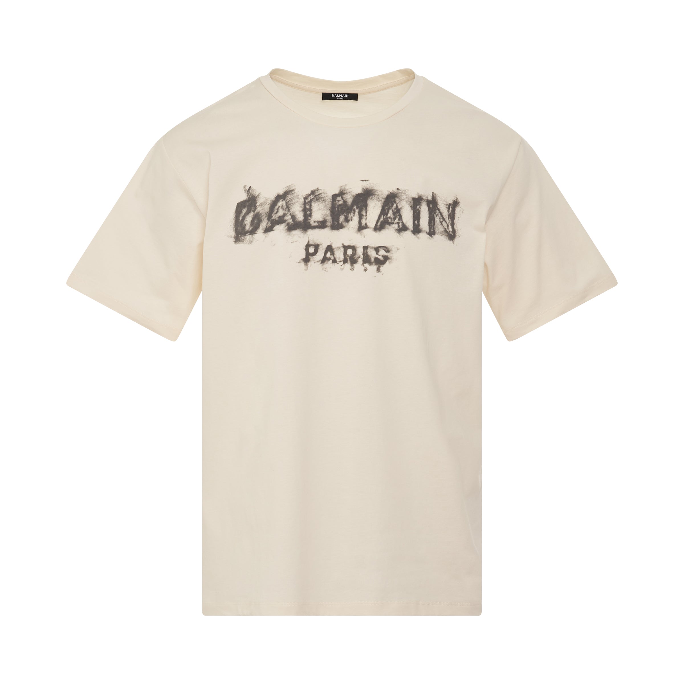 Logo Charcoal T-Shirt in Beige