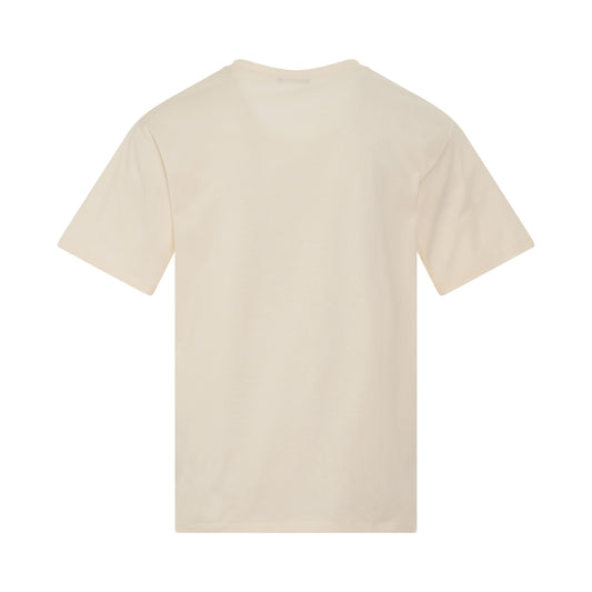 Logo Charcoal T-Shirt in Beige