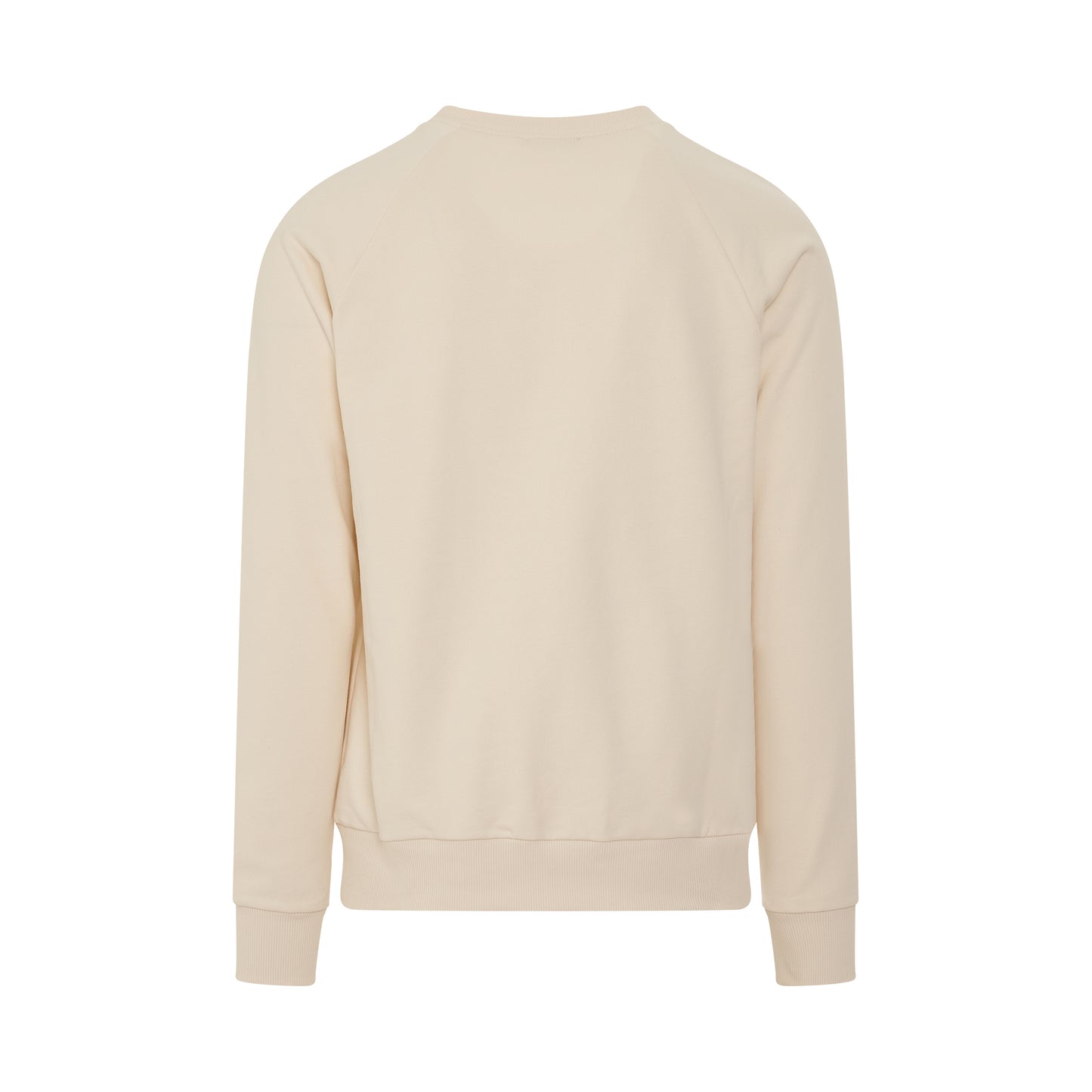 Classic Flock Logo Sweatshirt in Beige