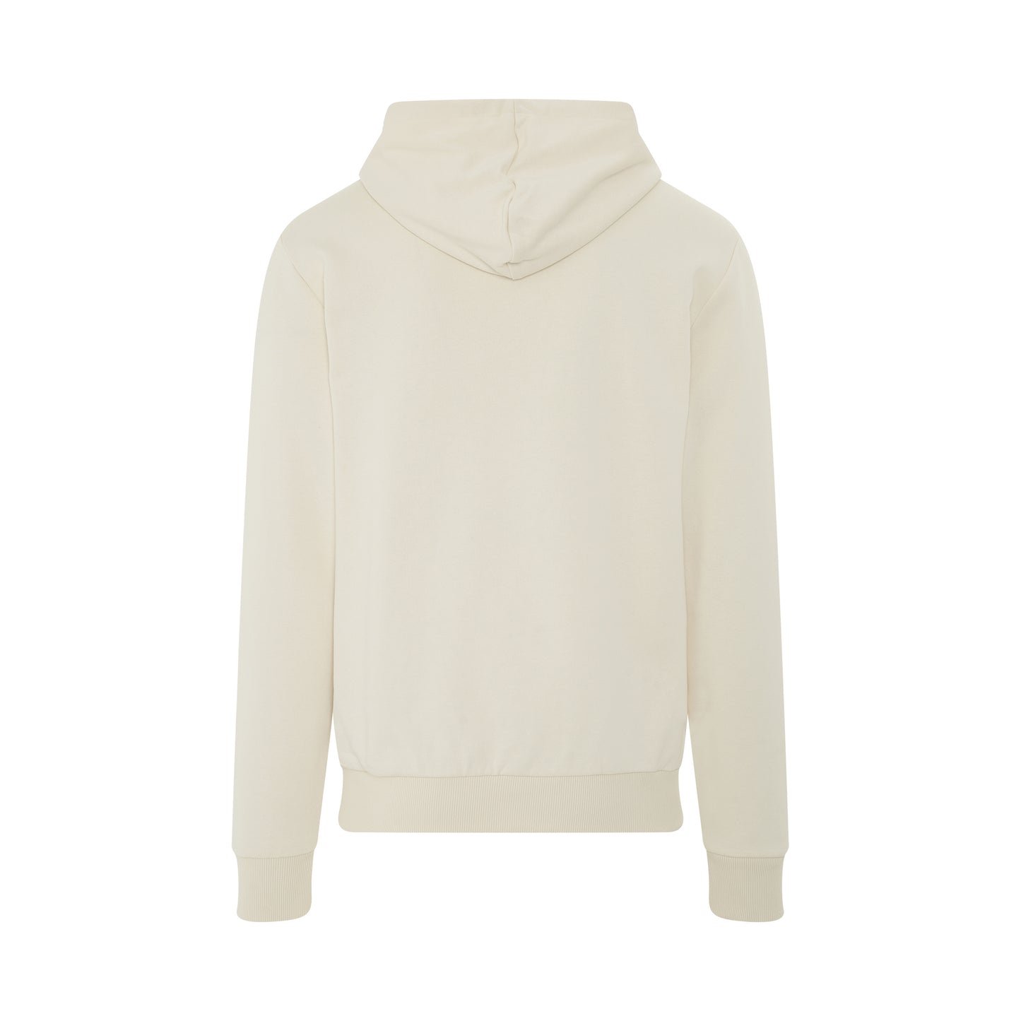 Printed Logo Eco Hoodie in Beige