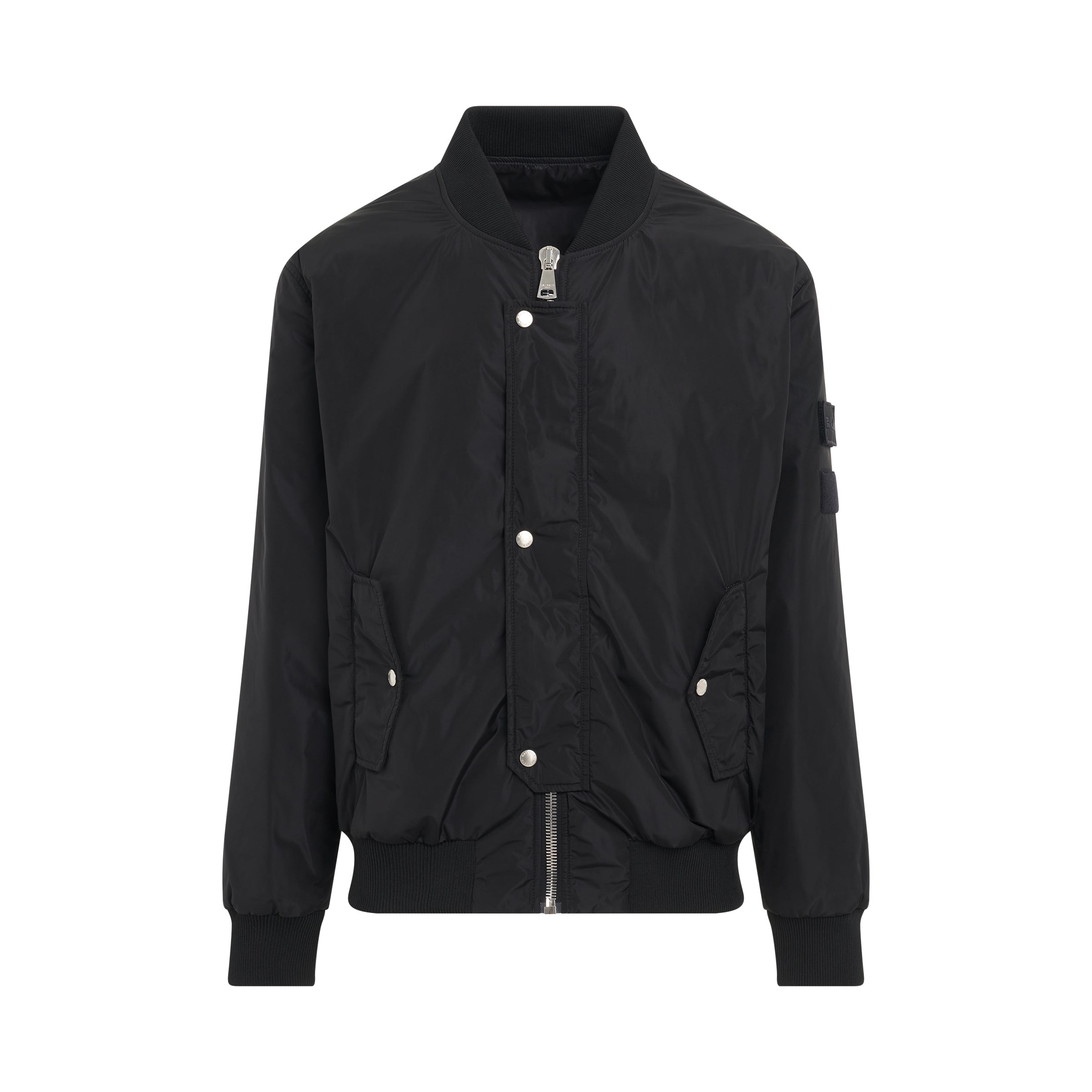 Nylon Teddy Jacket in Black