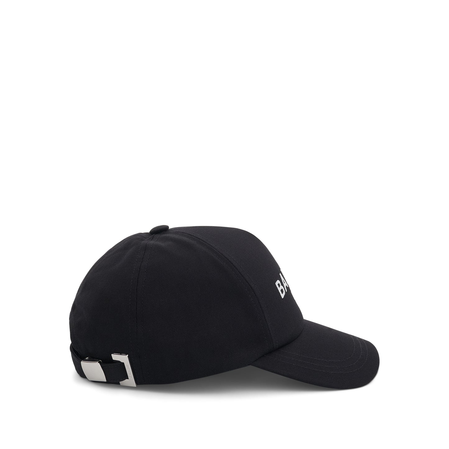 Logo Cotton Cap in Black