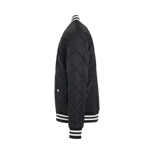 Reversible Maxi Monogram Nylon Jacket in Ivory/Black