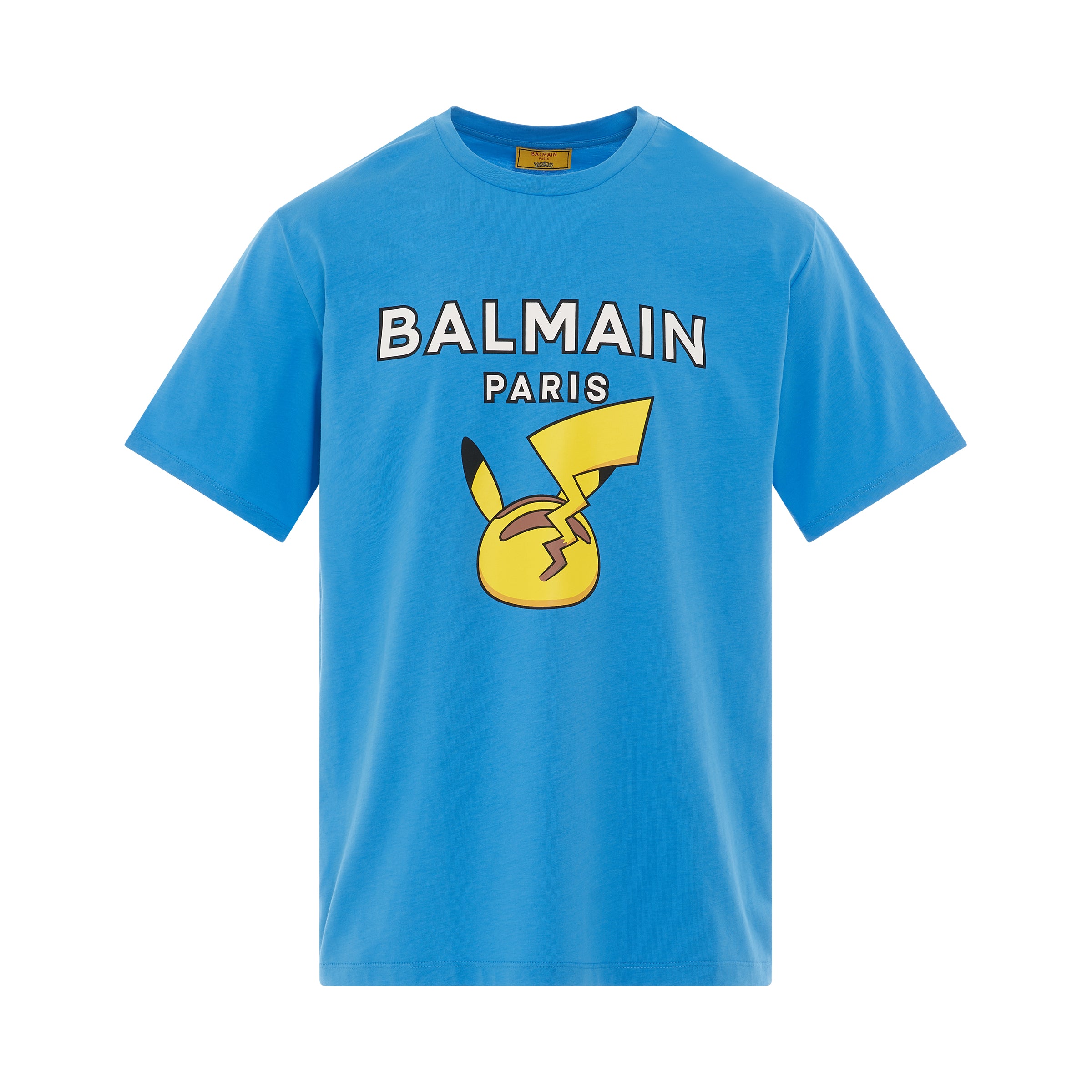 Balmain x Pokemon T-Shirt in Blue/Yellow