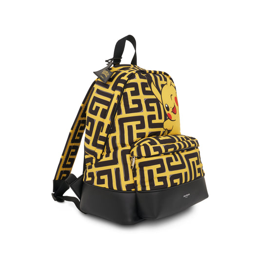 Balmain x Pokémon City Backpack in Yellow/Black