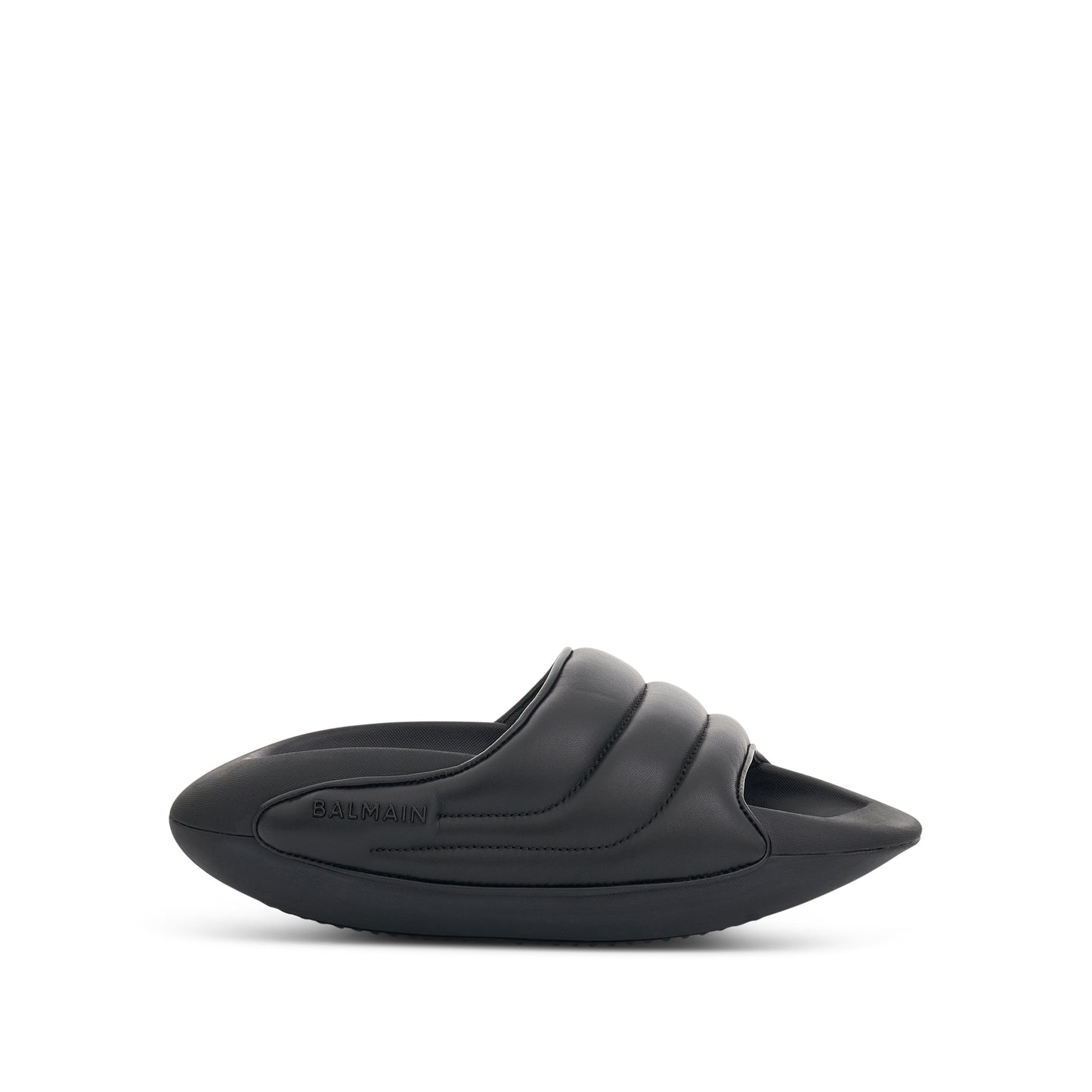 B-It Quilted Lambskin Slip On Sandal in Black